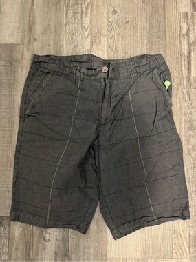 Distillery Men's Charcoal Flat Front Shorts - Lightweight Casual